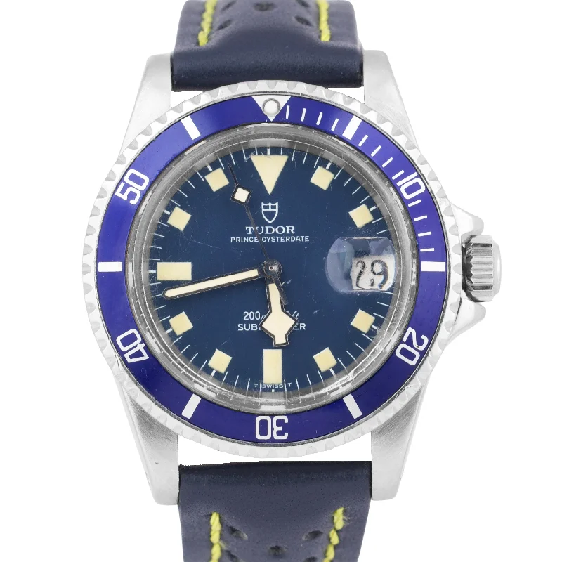 1978 Tudor Prince Oysterdate Submariner SNOWFLAKE 40mm Blue Stainless 9411/0