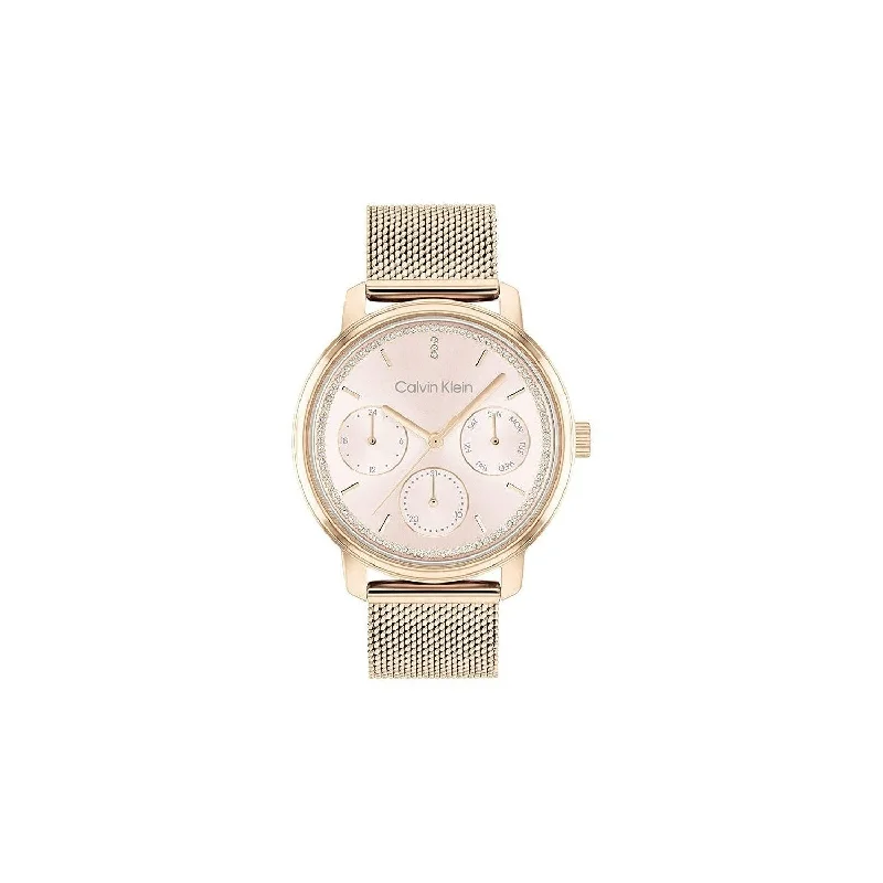 Calvin Klein Minimalistic Multi Analog Blush Dial Women's Watch-25200179