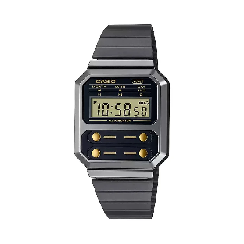 CASIO D262 (A100WEGG-1A2DF) Vintage Digital Watch - For Men & Women