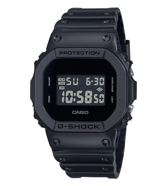 Casio G-Shock DW-5600UBB-1DR Black Digital Dial Black Resin Strap Men Watch G1513