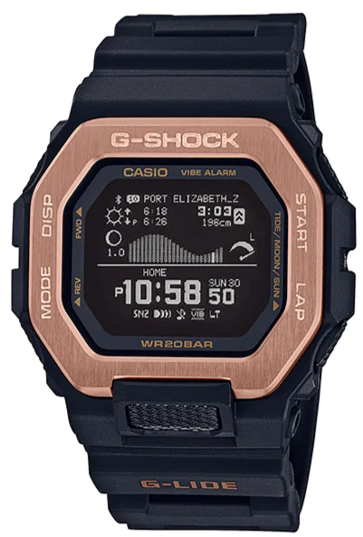 Casio G-Shock G-Lide Smartphone Link Sporty Black-Rosegold GBX-100NS-4