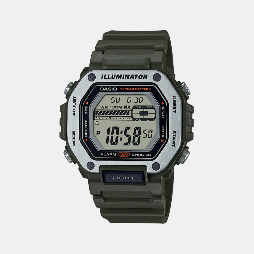 Casio  Men's Black Digital Resin Watch MWD-110H-3AVDF - D301