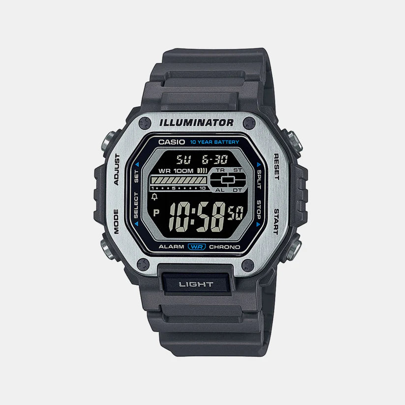 Casio  Men's Black Digital Resin Watch MWD-110H-8BVDF - D302