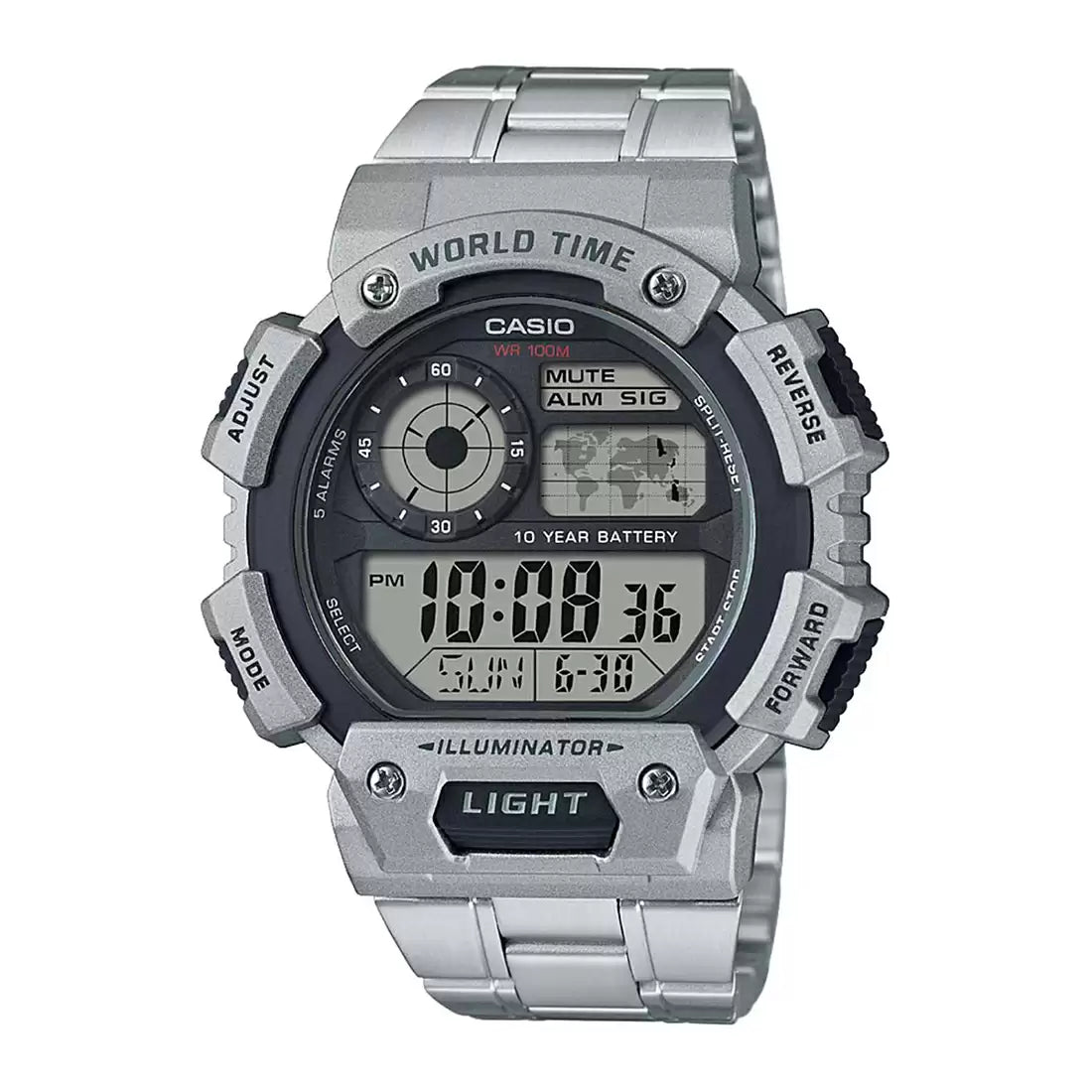 Casio  Men's Black Digital Resin Watch YOUTH AE-1400WHD-1AVDF - D153