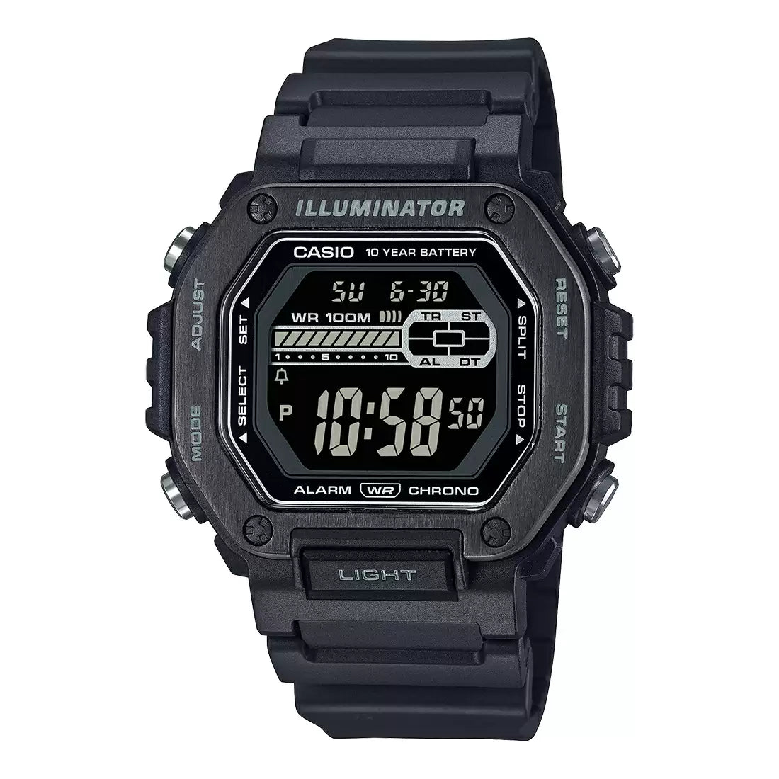 Casio  Men's Black Digital Resin Watch YOUTH MWD-110HB-1BVDF - D349