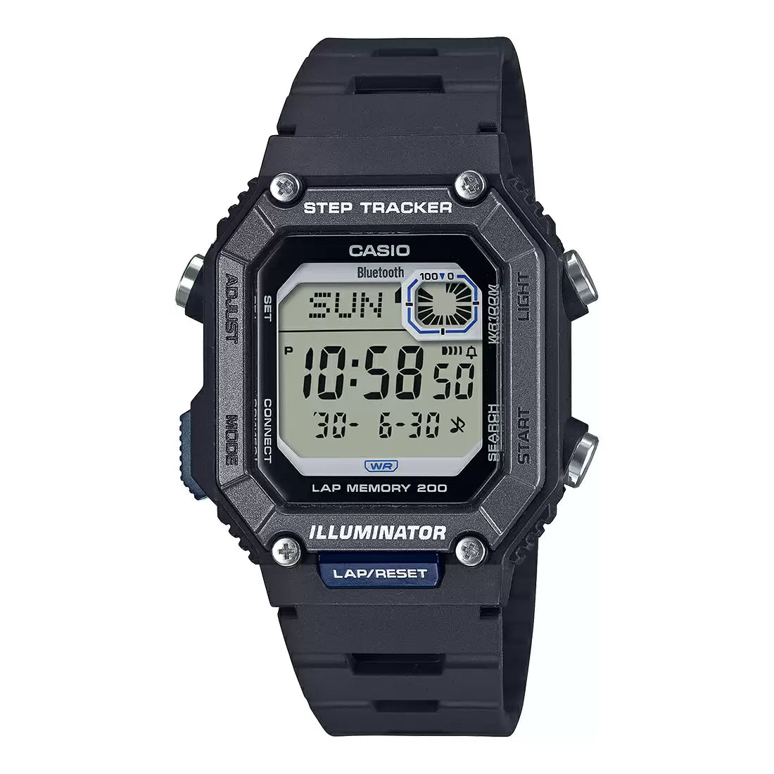 Casio  Men's Black Digital Resin Watch YOUTH WS-B1000-1AVDF - D352