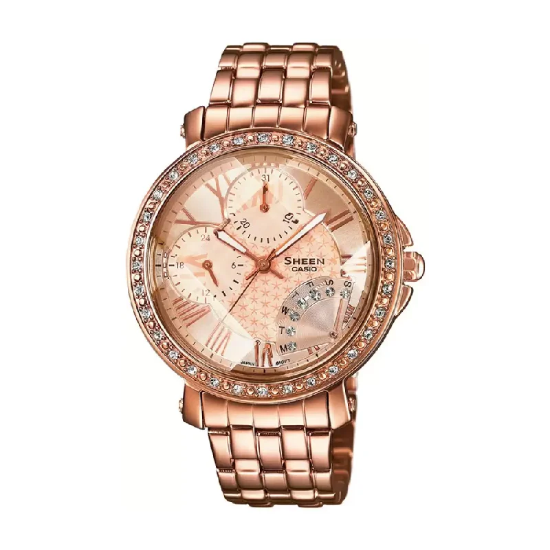 Casio Sheen Analog Pink Dial Women's Watch-SHN-3011PG-9ADR (SX143)