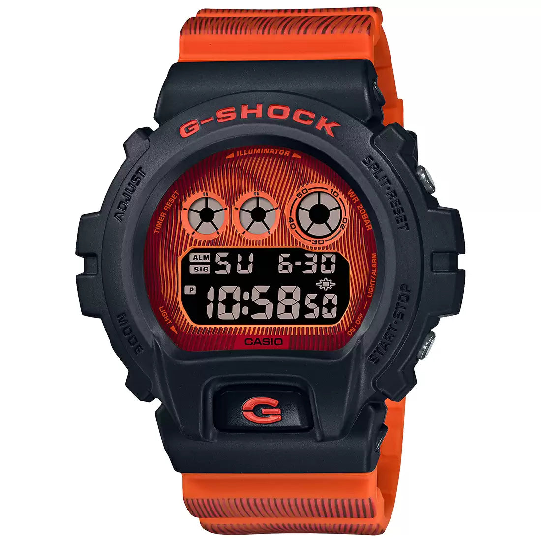 Casio Time Distortion Digital Men's Watch G-SHOCK DW-6900TD-4DR - G1326