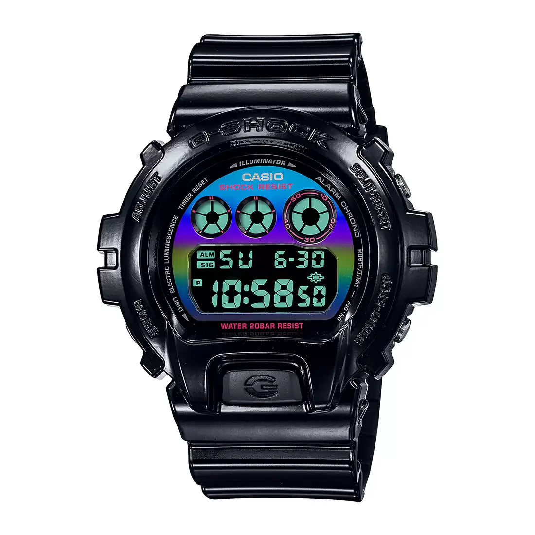 Casio Virtual Rainbow Digital Men's Watch G-SHOCK DW-6900RGB-1DR - G1363