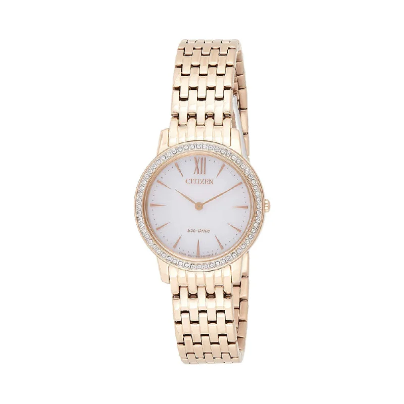 Citizen Analog White Dial Women's Watch-EX1483-84A