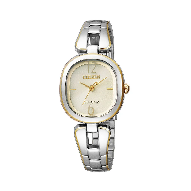 Citizen Eco-Drive Analog White Dial Women's Watch EM0184-55P