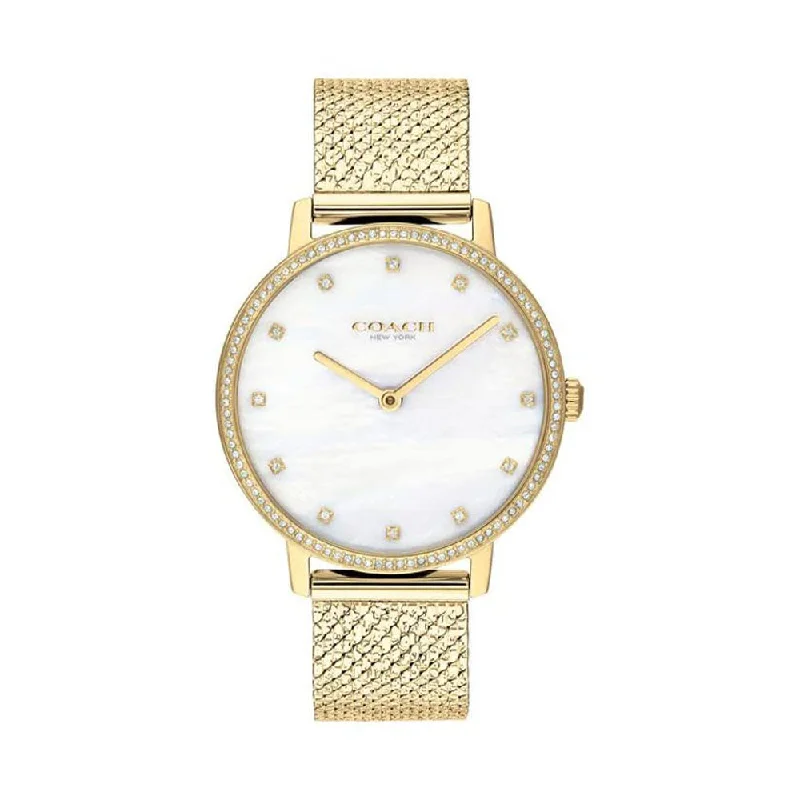 Coach Analog White Dial Women's Watch-CO14503359W