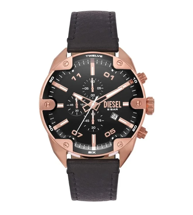 Diesel Spiked Chronograph Analog Watch for Men DZ4607