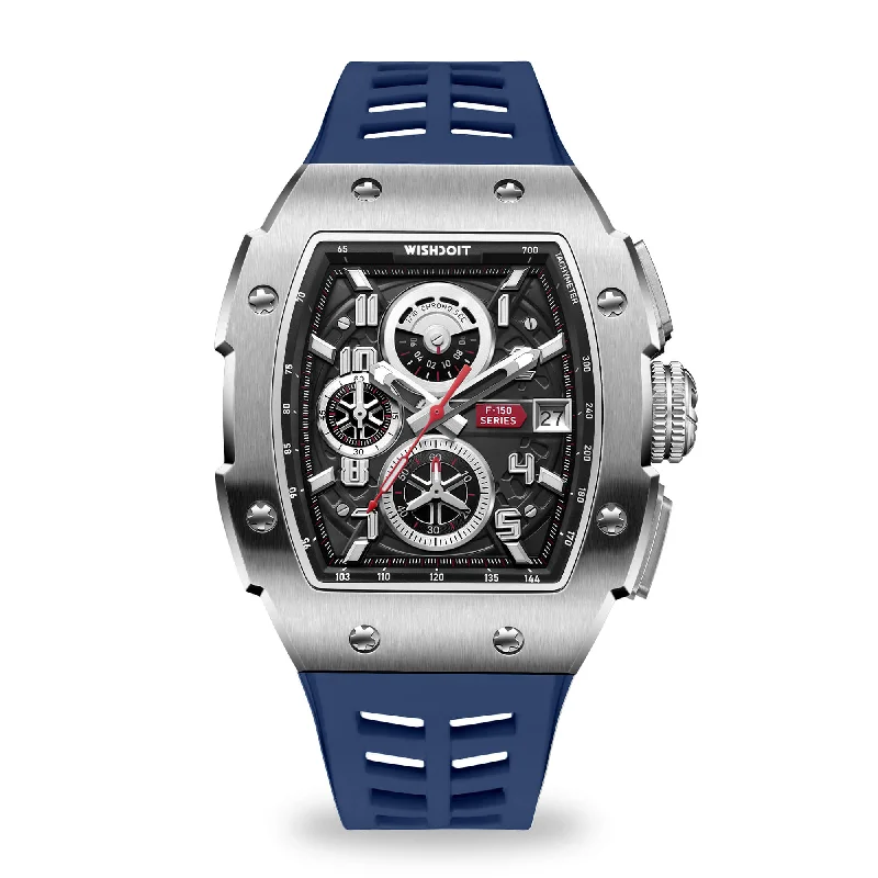 Racing | F-150 Chrono-Silvery Watch (Blue Strap)