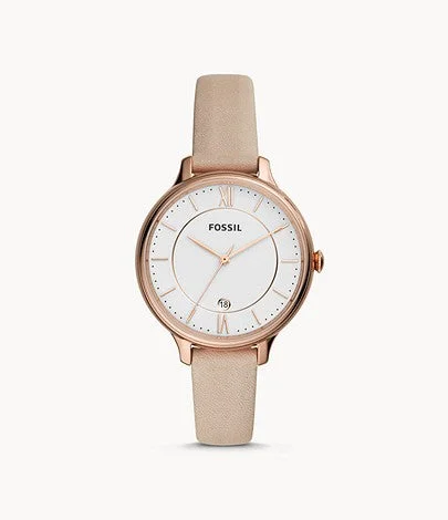 Fossil Ladies' Winnie Three-Hand Blush Leather Watch ES4872