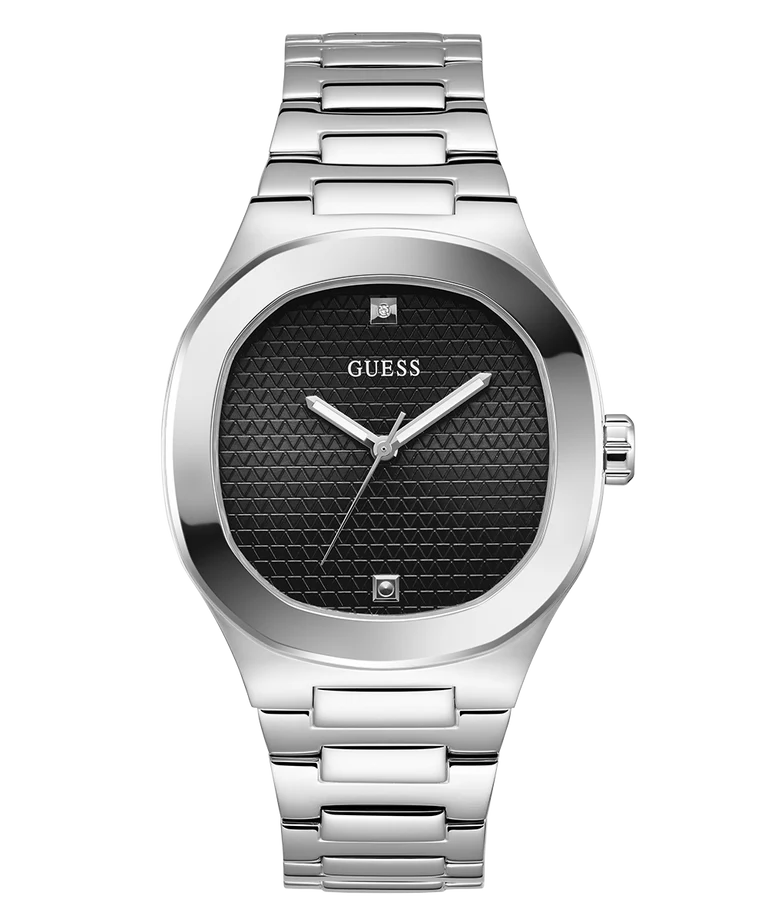 GUESS Mens Silver Tone Analog Watch GW0662G1