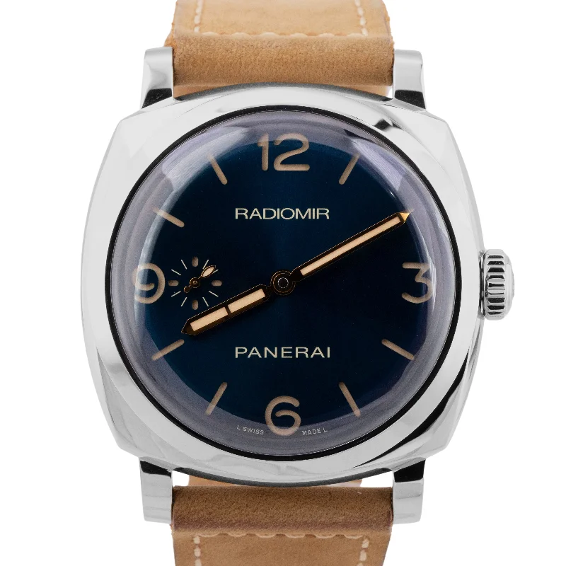 MINT PAPERS Panerai PAM 690 Radiomir Stainless Steel Blue 47mm PAM00690 B+P