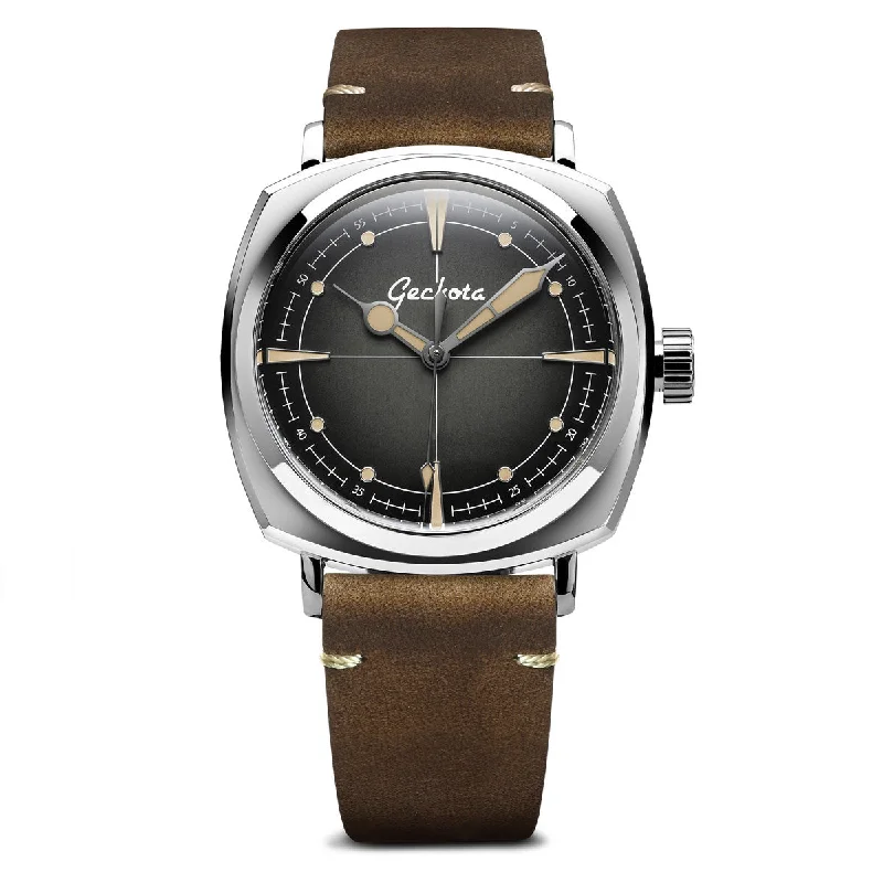 Pioneer Automatic Watch Brushed Black Dial