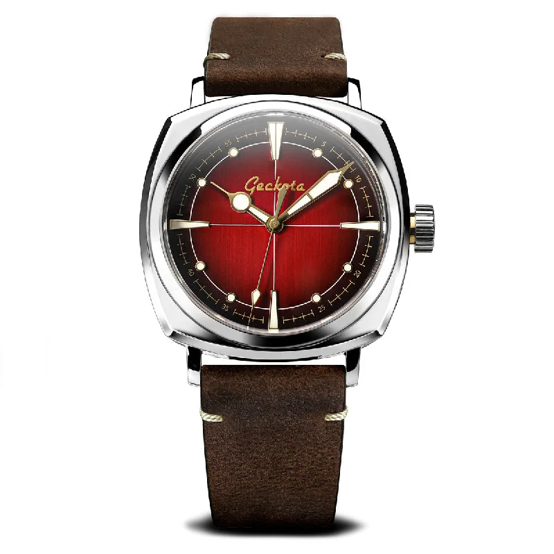 Pioneer Automatic Watch Brushed Red Dial