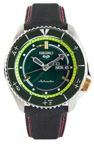 Seiko X ONE PIECE "Roronoa Zoro" 5 Sports Automatic Green Limited Edition SRPF57