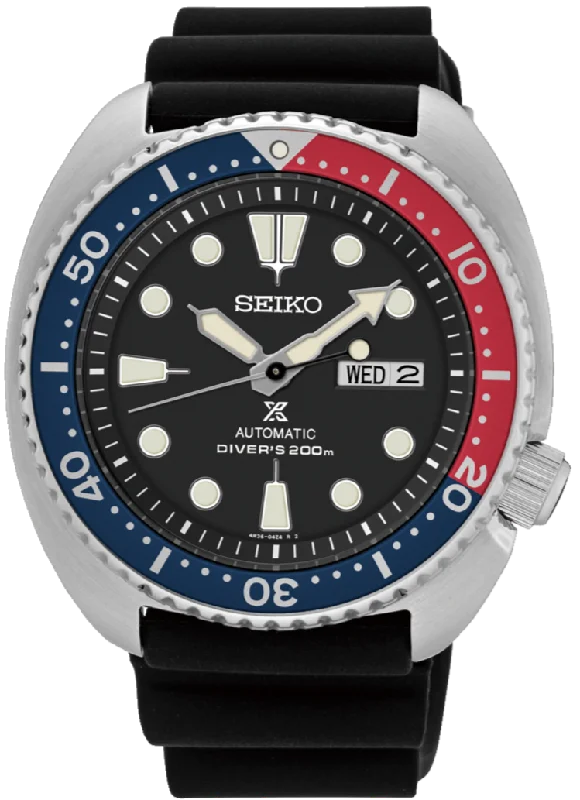 Seiko Prospex Automatic 200M Diver New Turtle Red & Blue Bezel SRP779J1