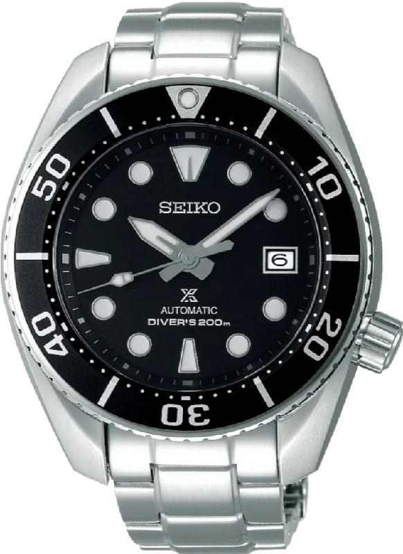 Seiko Prospex Mechanical Automatic 200M Diver 3rd Generation Black-Dial Sumo SPB101