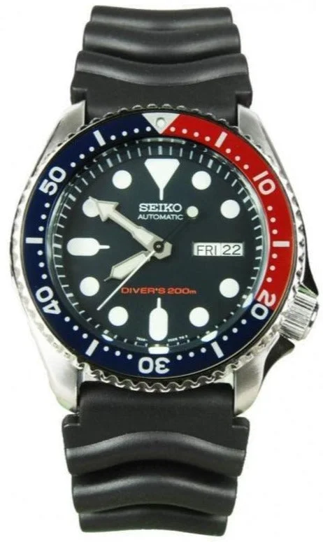 Seiko 5 Sports Automatic 200M Diver Red and Blue Bezel SKX009K1