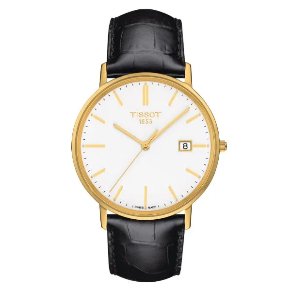 T-Gold Goldrun Sapphire 18K Gold Swiss Quartz Men