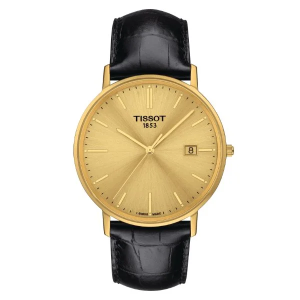 T-Gold Goldrun Sapphire 18K Gold Swiss Quartz Men