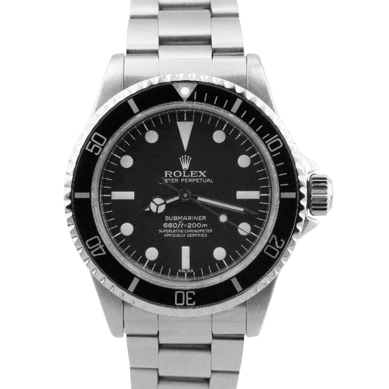 Vintage 1962 Rolex Submariner Black Automatic Stainless Steel 40mm Watch 5512